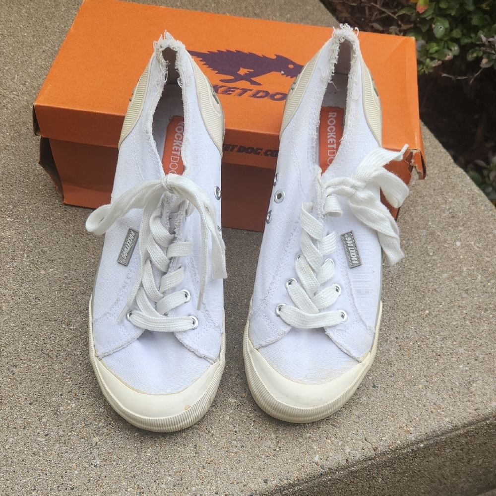 Rocket Dog Off-White Canvas Sneakers